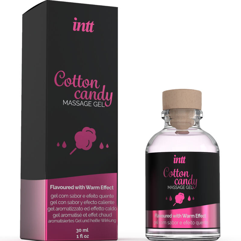 Massagegel mit Cotton-Babe- und Daddy-Geschmack und wärmender Wirkung