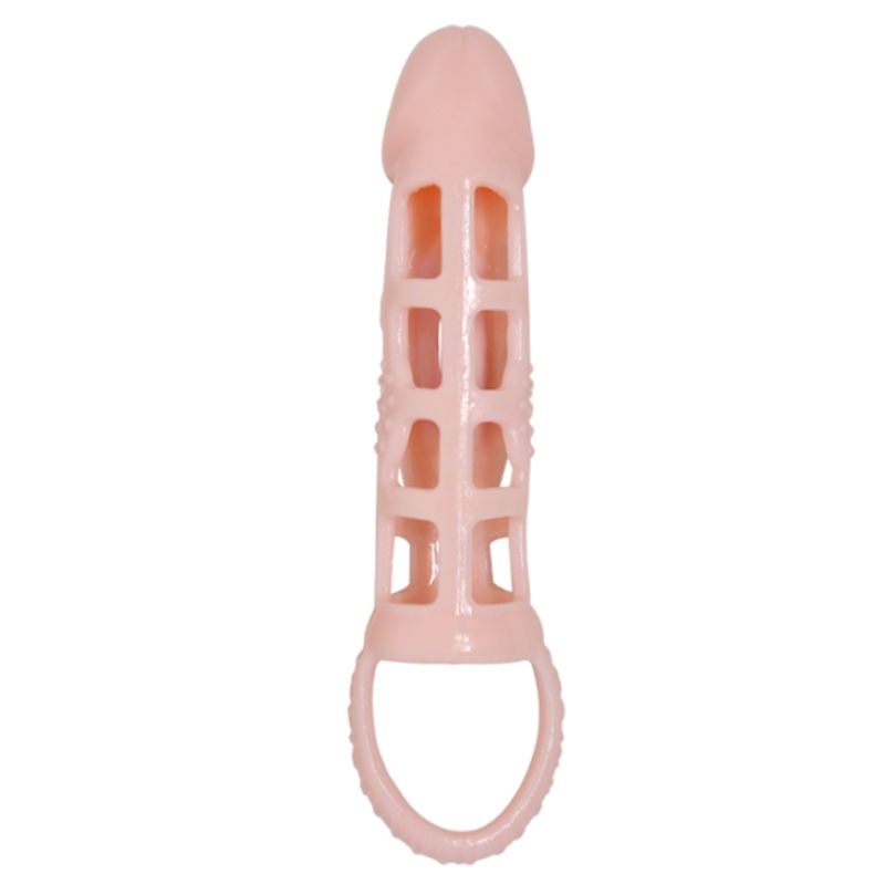 Harrison Penis Extender Sleeve mit Vibration und Gurt 13,5 cm