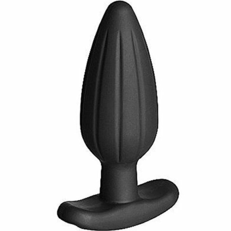 Schwarzer Silikon-Rocker-Analplug groß