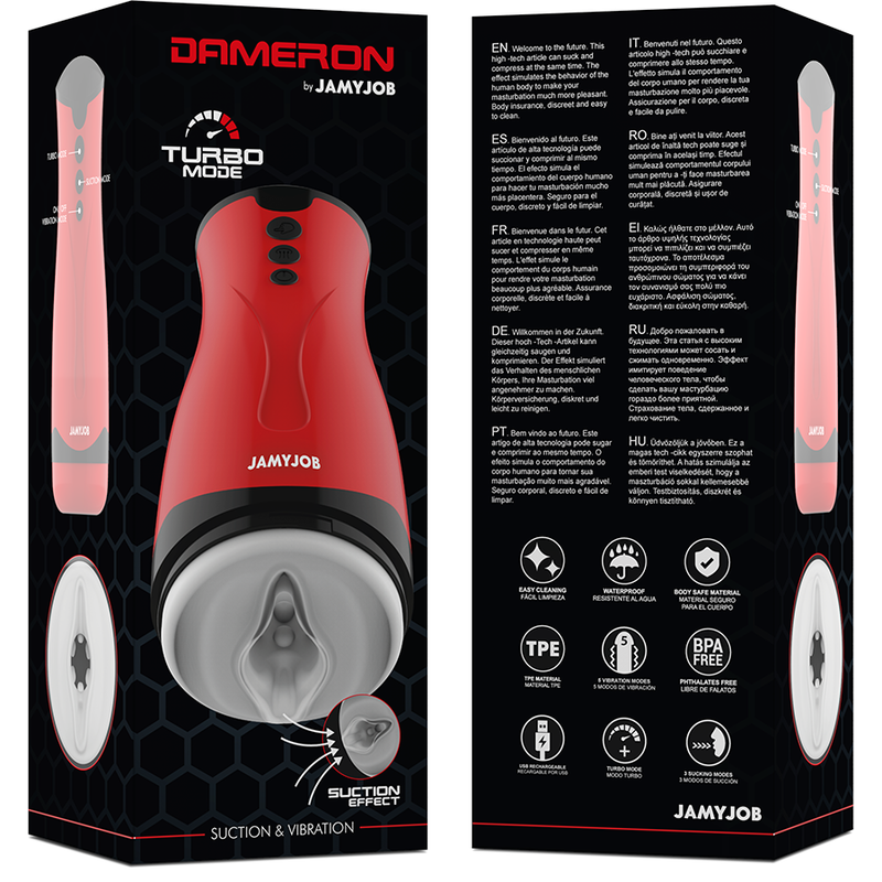 Dameron Saug- und Vibrationsmasturbator