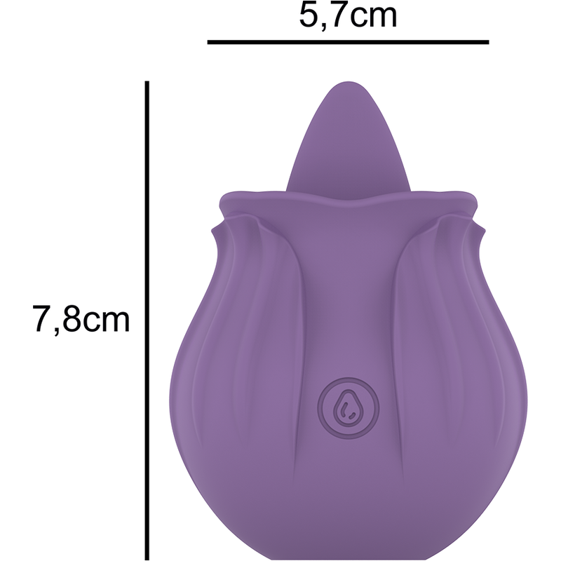 Violetter Cl-Toris-Stimulator 10 Vibrationen lila