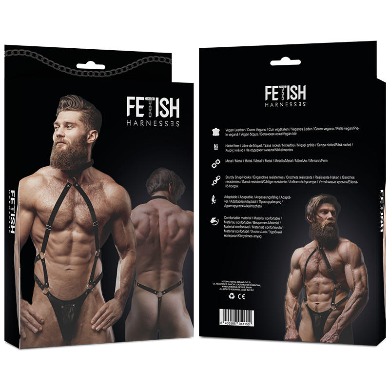 Jockstrap-Harness aus Öko-Leder für Herren