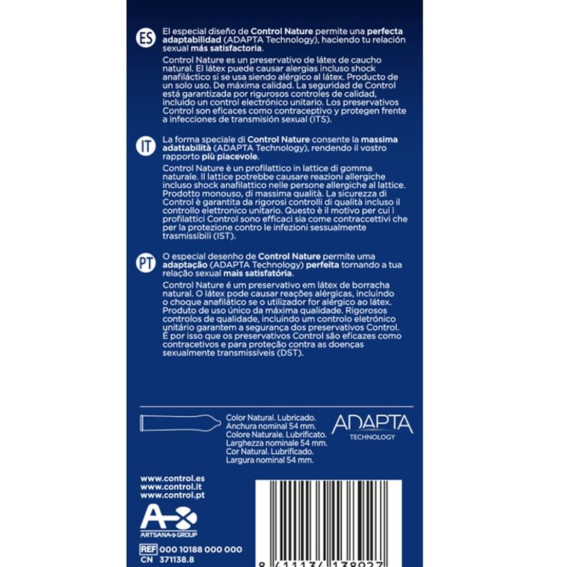 Adapta Nature Kondome 6 Einheiten