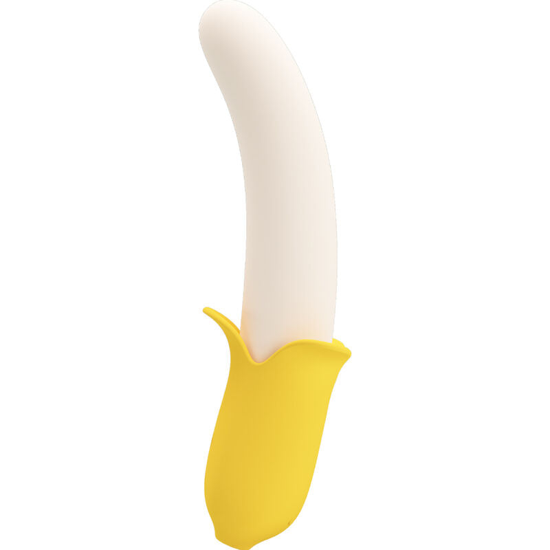 Banana Geek Super Power 7 Vibrationen auf und ab, schwarzes Silikon