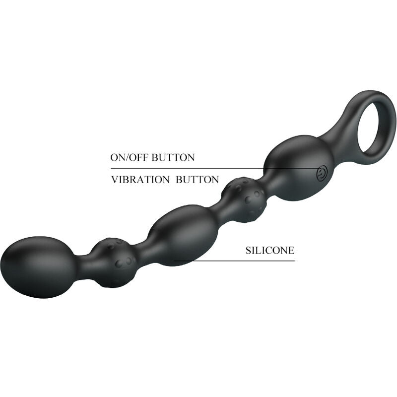 Analkugeln mit 10 wiederaufladbaren Silikonvibrationen