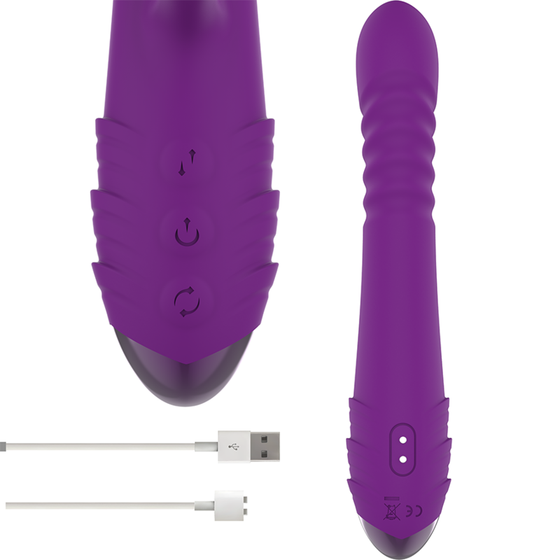 iggy up &amp; down – wiederaufladbarer Multifunktionsvibrator mit violettem Klitorisstimulator