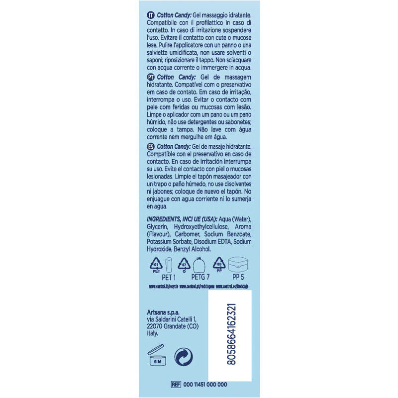 3 in 1 Zuckerwatte-Massagegel 200 ml