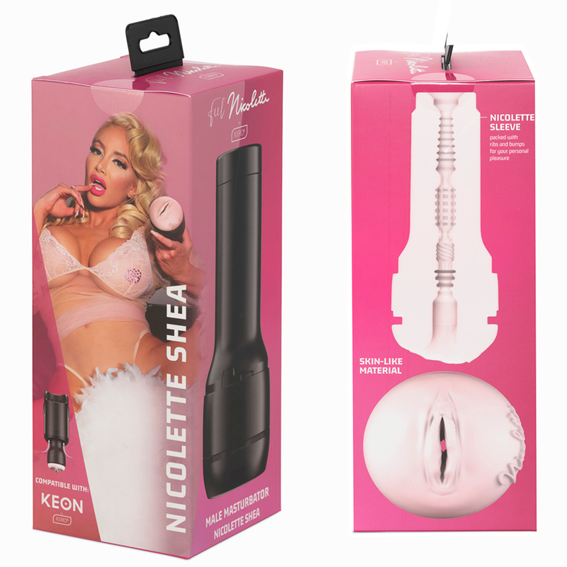 Keon + Feel Nicolette Shea Stroker + Aqua Quality Gleitmittel 50 ml 