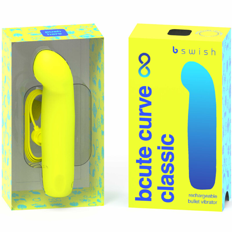Bcute Curve Infinite Classic Gelber wiederaufladbarer Silikonvibrator
