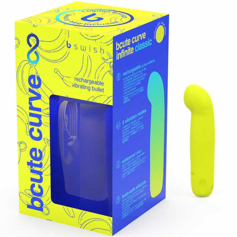 Bcute Curve Infinite Classic Limited Edition Gelber wiederaufladbarer Silikonvibrator