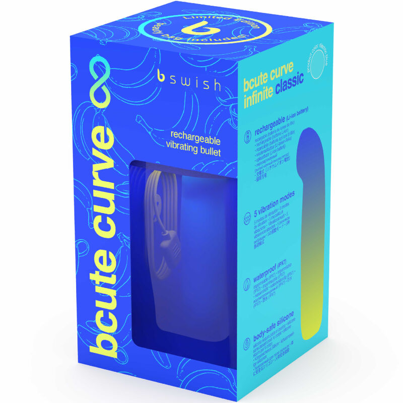 Bcute Curve Infinite Classic Limited Edition wiederaufladbarer blauer Silikonvibrator