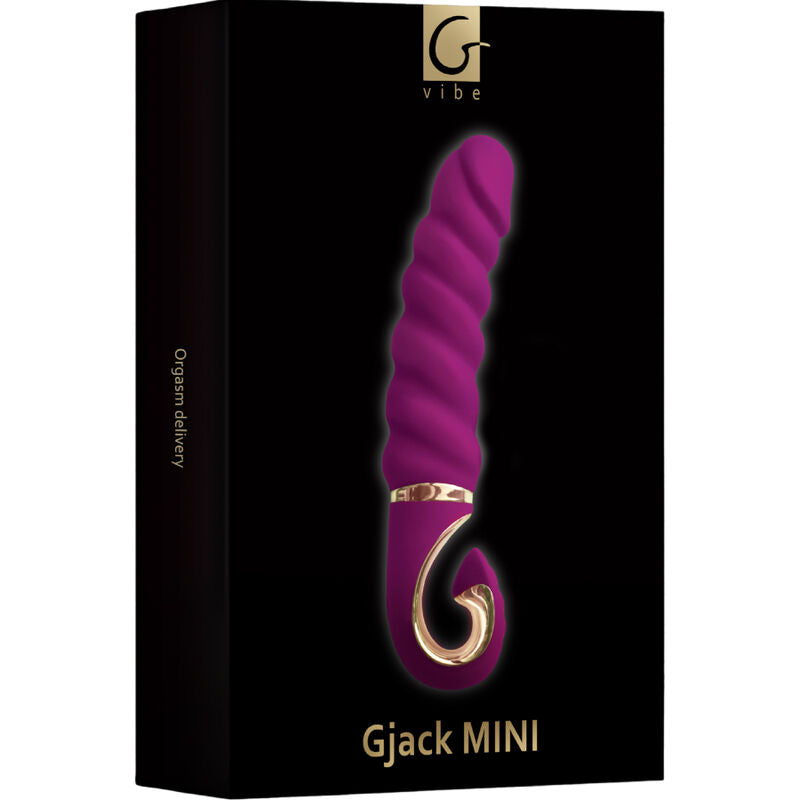 Mini-Gjack-Vibrator aus lila Silikon