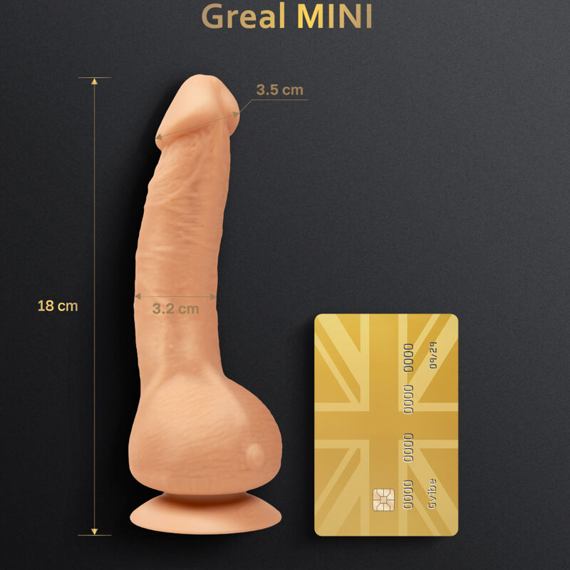 Greal Mini-Dildo-Vibrator aus natürlichem Silikon