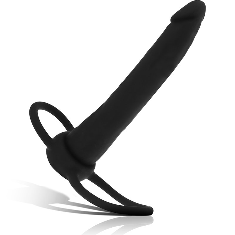 Cobi Onyx Analdildo mit Penisring und Hoden 13 cm Silikon