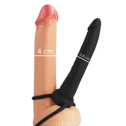 Cobi Onyx Analdildo mit Penisring und Hoden 13 cm Silikon