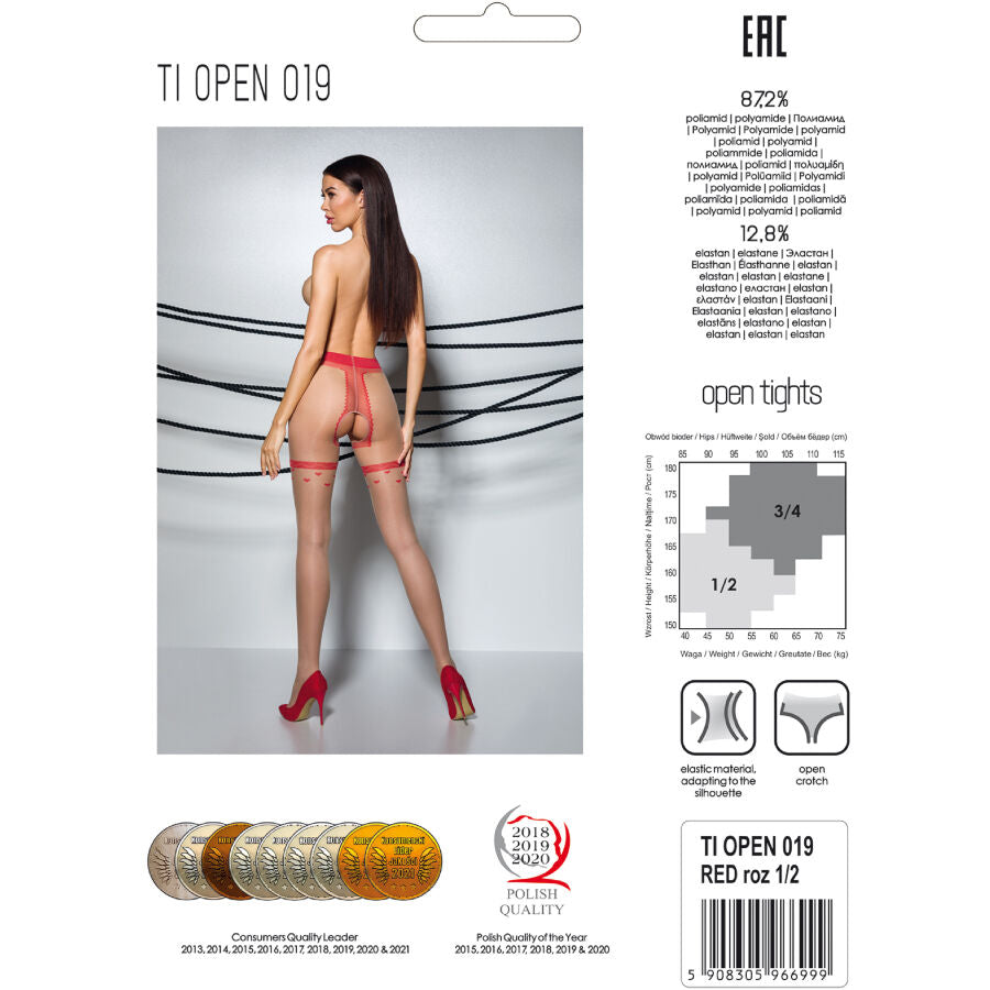 Tiopen 019 schwarze Strumpfhose 1/2 20 den