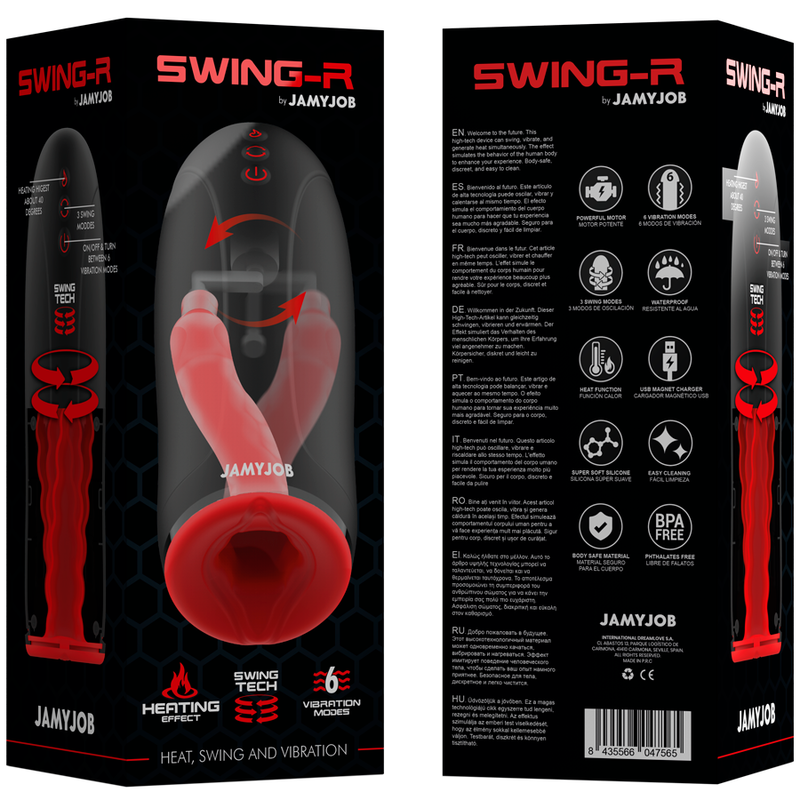 Masturbator mit Swing-R-Heizeffekt, Swing-Tech und Vibration