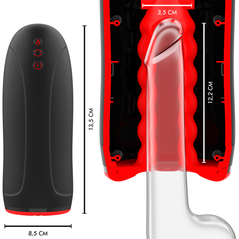 Masturbator mit Swing-R-Heizeffekt, Swing-Tech und Vibration