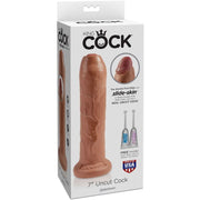 Realistischer unbeschnittener Penis 17,8 cm Karamell