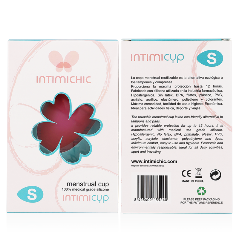 Menstruationstasse aus medizinischem Silikon – Größe S