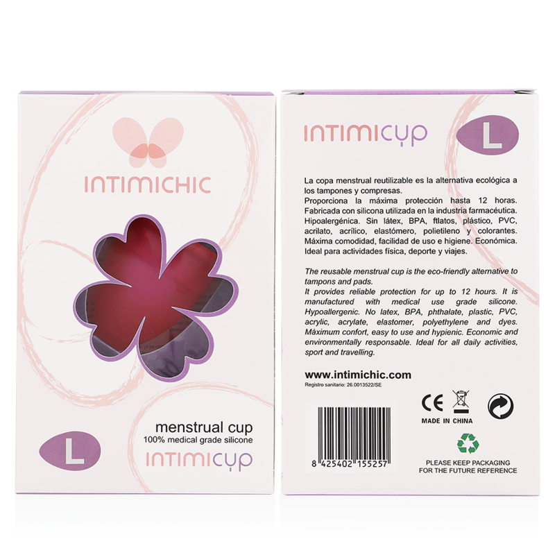 Menstruationstasse aus medizinischem Silikon – Größe L