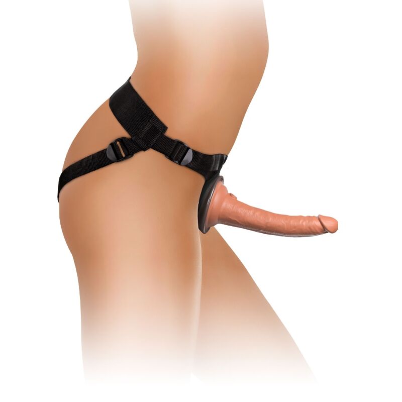 Elite Komfortabler verstellbarer Harness mit 7" Dildo