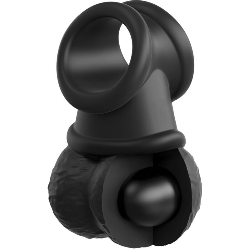 Elite Deluxe verstellbares Harness-Set mit Hodenring und 20 cm Dildo