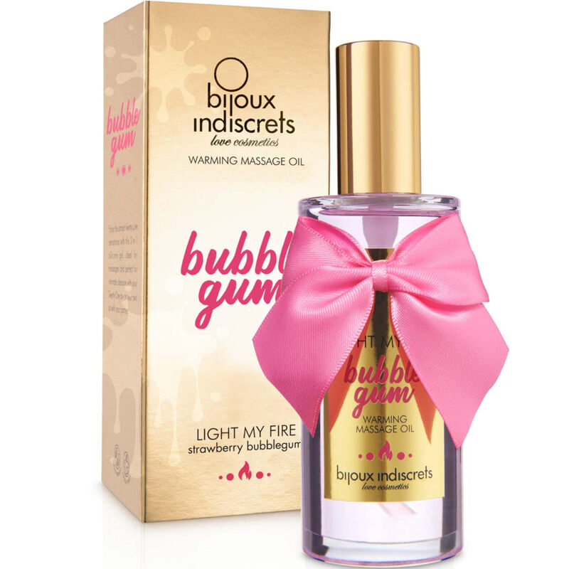 Indiscrets Light My Fire Massageöl mit Wärmeeffekt und Kaugummigeschmack