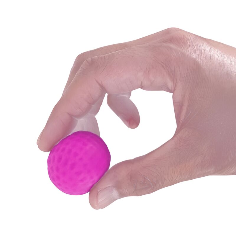 Fantasievoller männlicher Masturbator mit interner Spirale und transparenten Kugeln