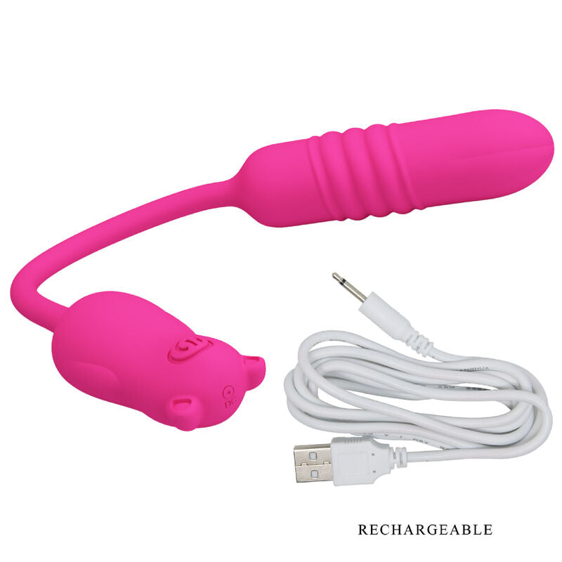 Nobikuma rosa vibrierendes Silikon-Ei