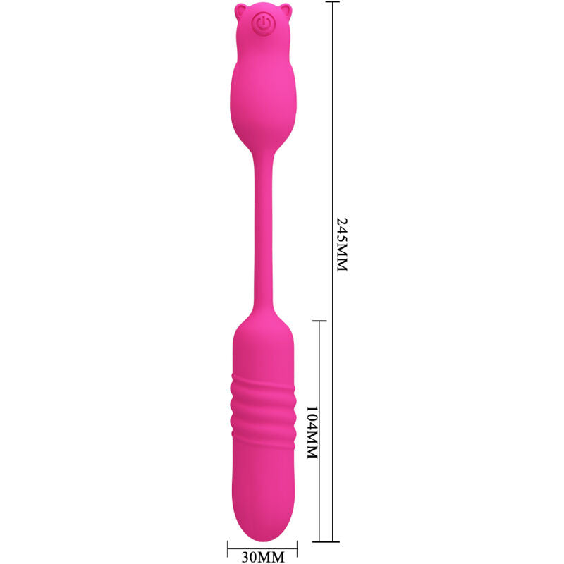 Nobikuma rosa vibrierendes Silikon-Ei