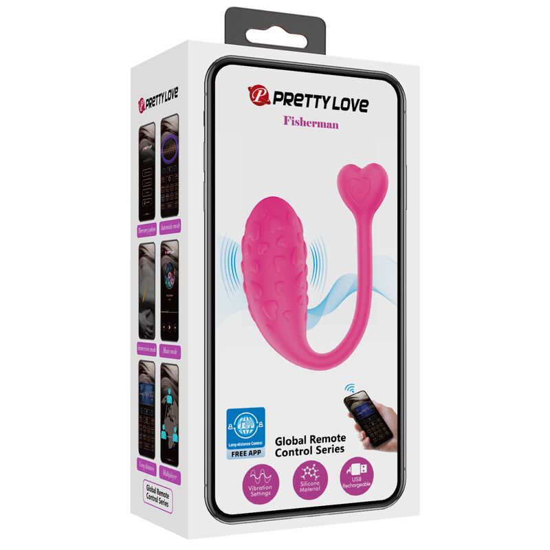 Fisher Pink Vibrierendes Ei App-gesteuert
