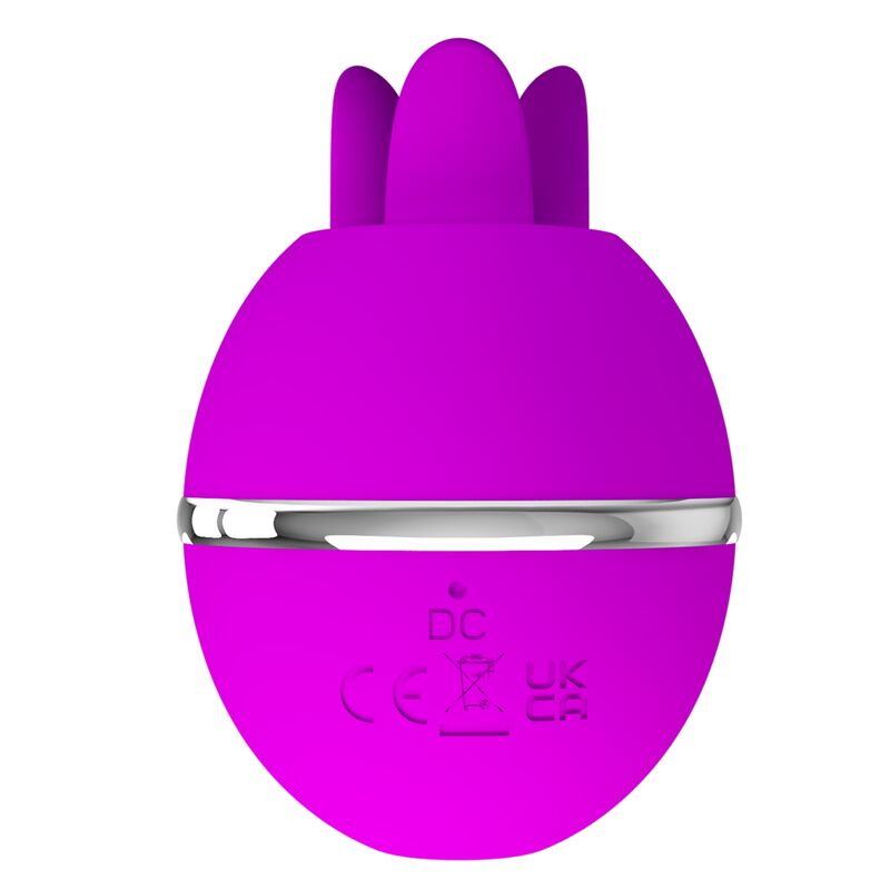 Lilafarbener runder Silikonvibrator „Gemini Ball“