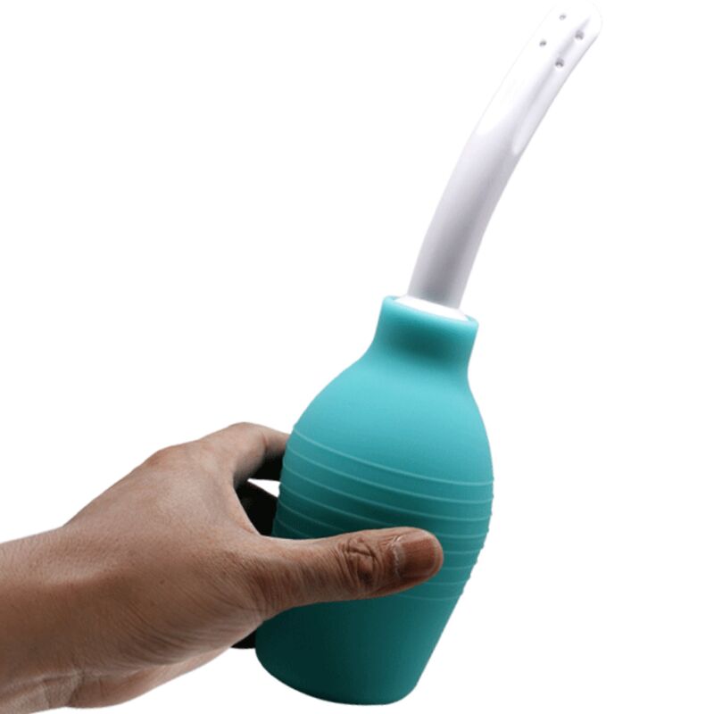 Blaue Gummidusche Birne anal