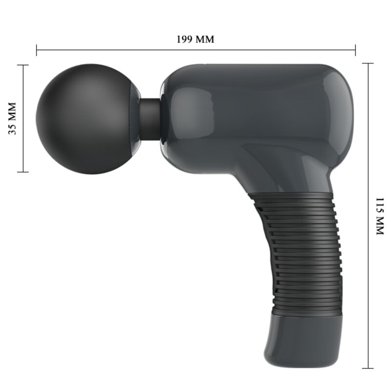 Wiederaufladbares Massagegerät 7 Funktionen 5 Geschwindigkeiten