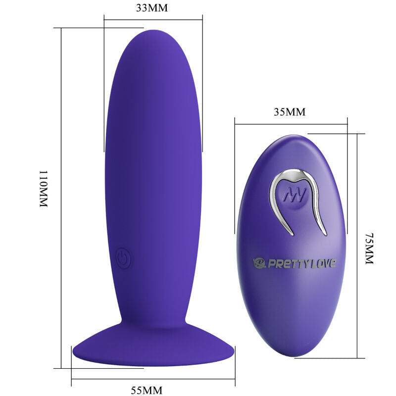 Youth Plug Analvibrator mit Fernbedienung Lila