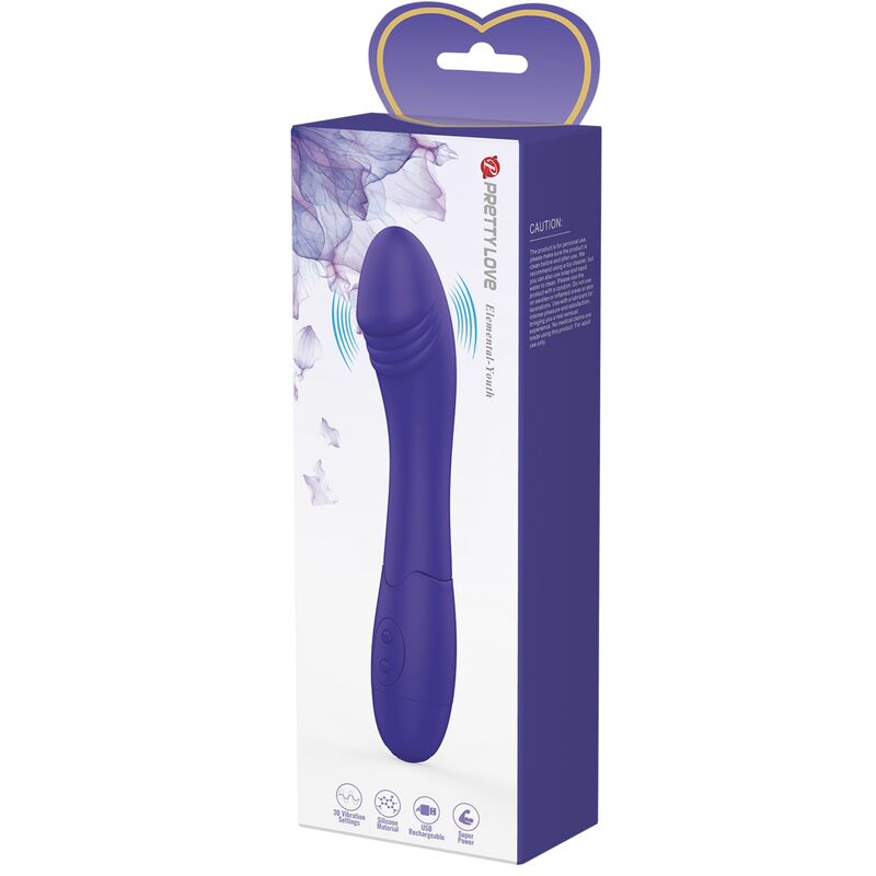Lila Vibrator-Dildo Elemental Youth