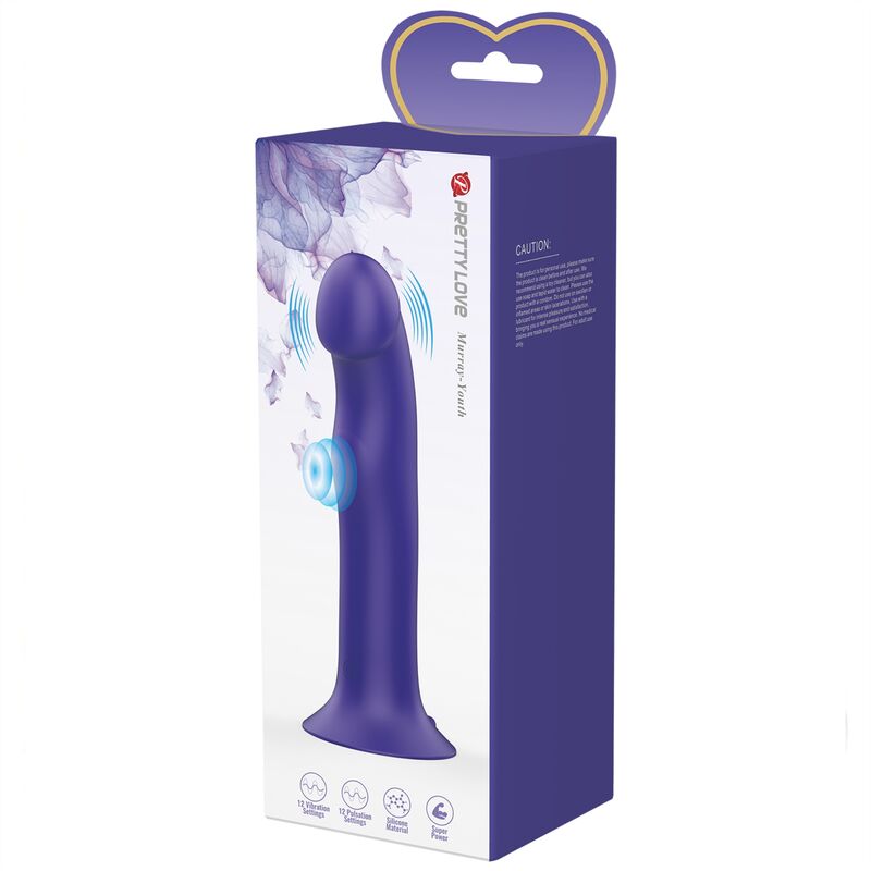 Murray Youth und lila wiederaufladbarer vibrierender Dildo