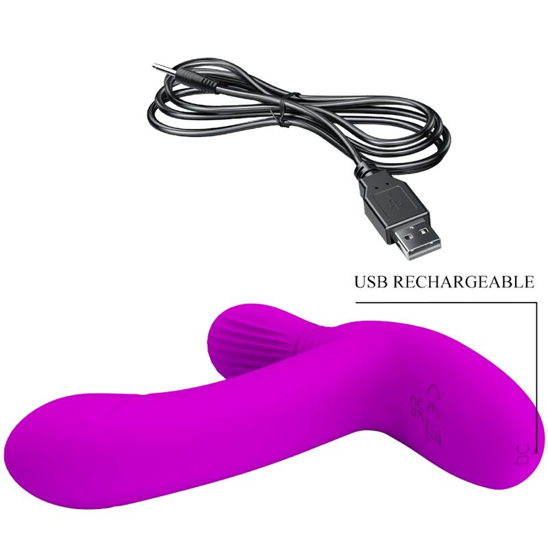Geri Klitorismassagegerät rosa Fernbedienung