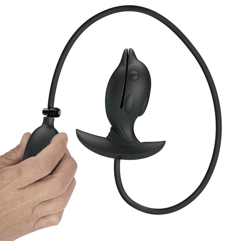 Aufblasbarer und wiederaufladbarer Delphin-Analplug