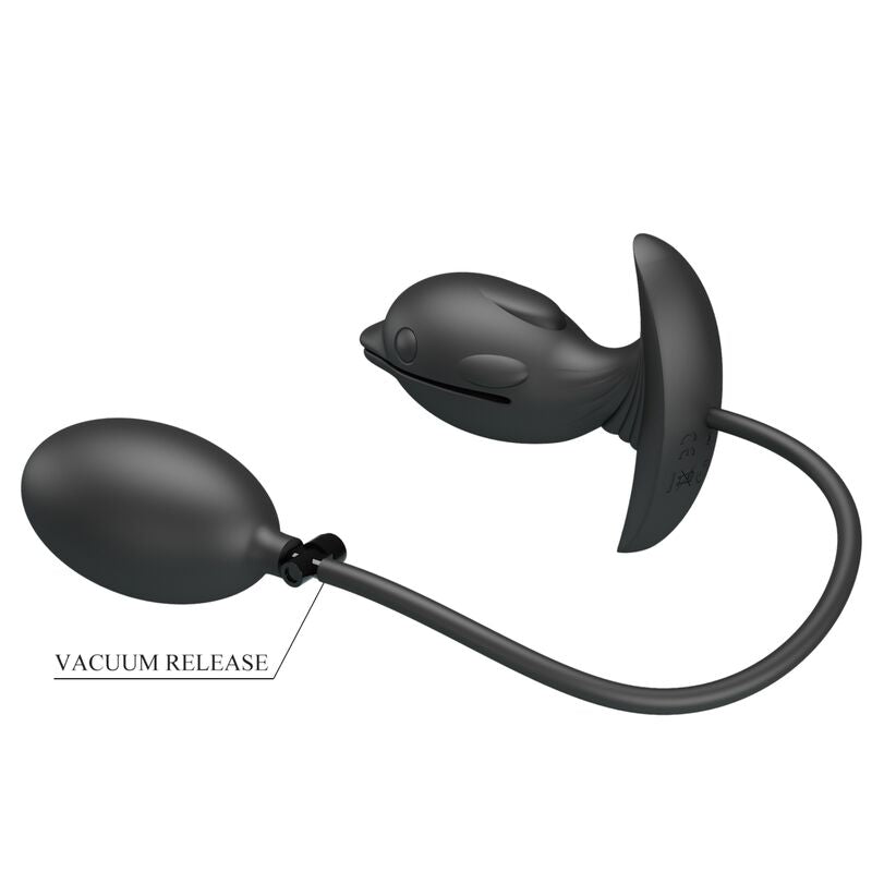 Aufblasbarer und wiederaufladbarer Delphin-Analplug