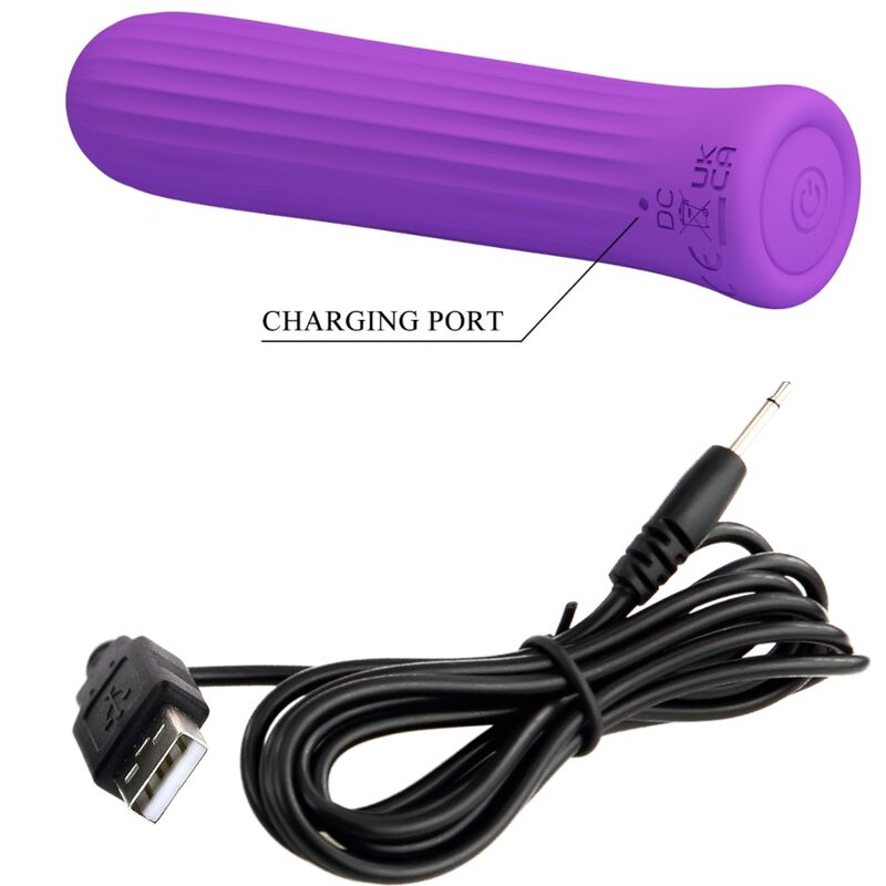 Weiß-lila Stimulator-Vibrator