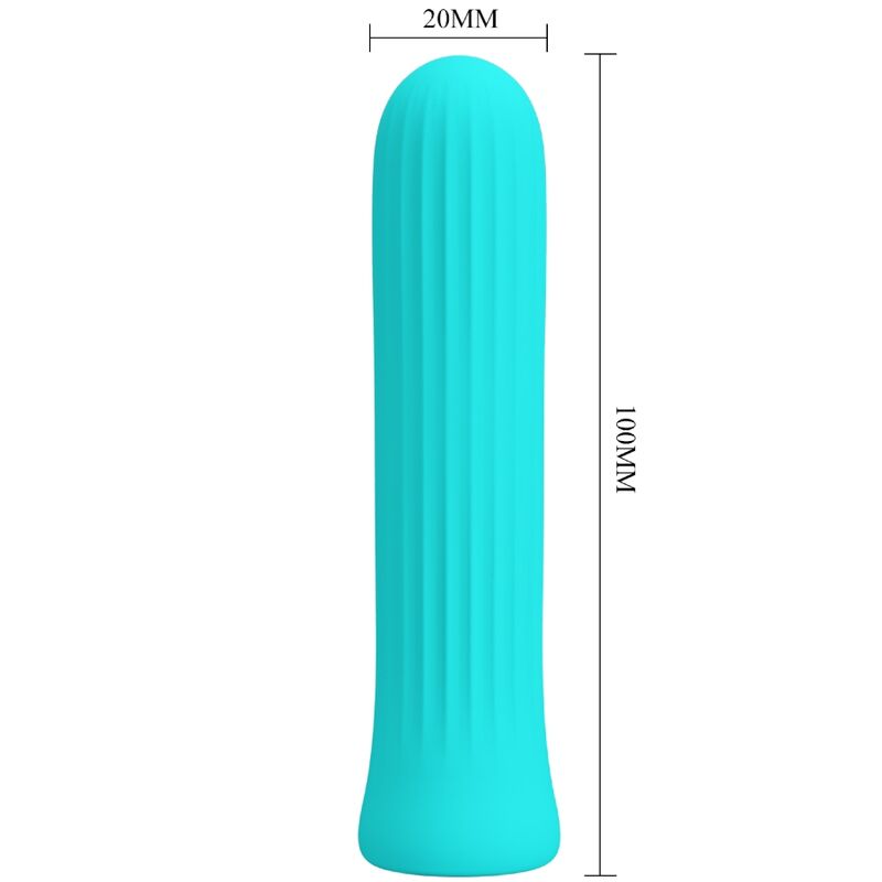 Weißer Vibrator-Stimulator blau