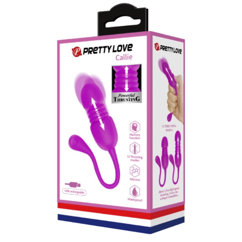 Callie Purple wiederaufladbares vibrierendes Ei