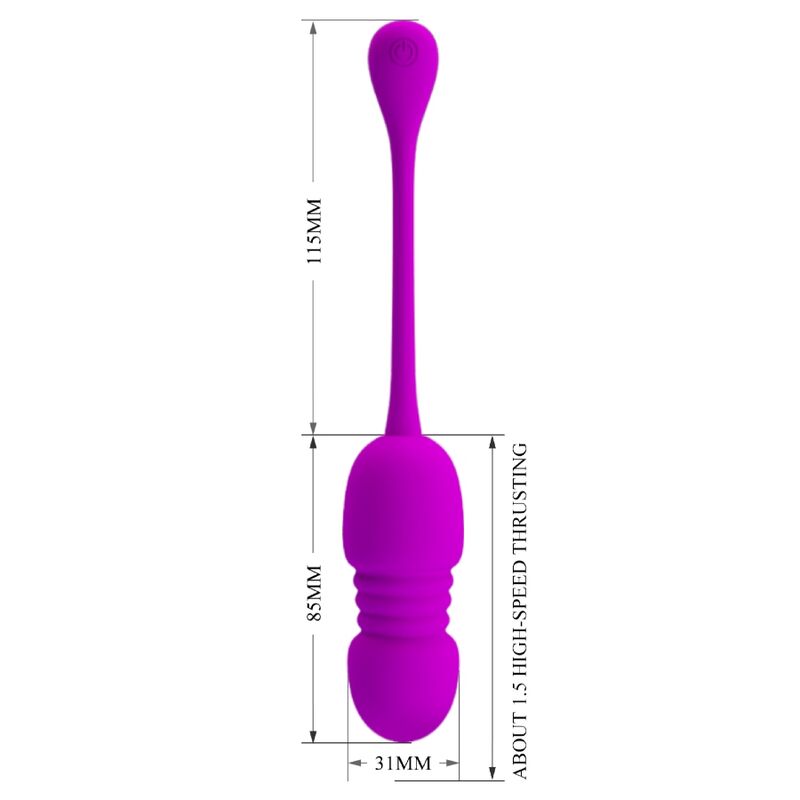 Callie Purple wiederaufladbares vibrierendes Ei