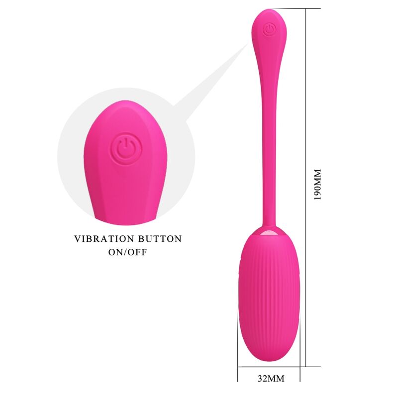 Doreen Magenta wiederaufladbares Vibro-Ei mit Fernbedienung