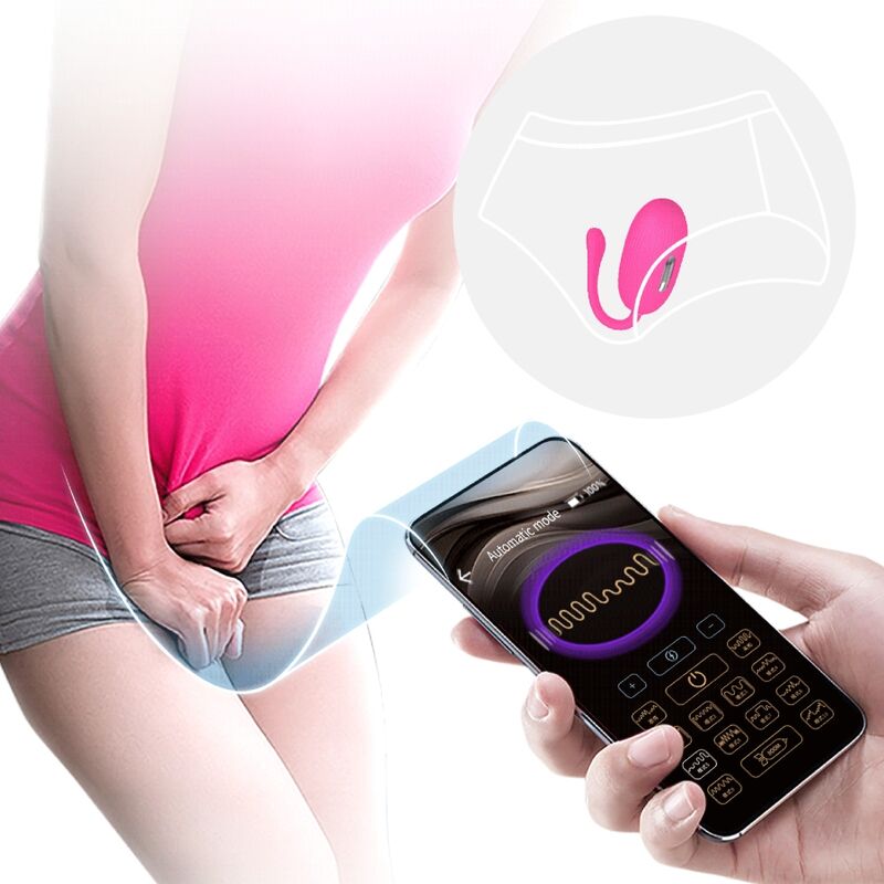 Doreen Magenta wiederaufladbares Vibro-Ei mit Fernbedienung