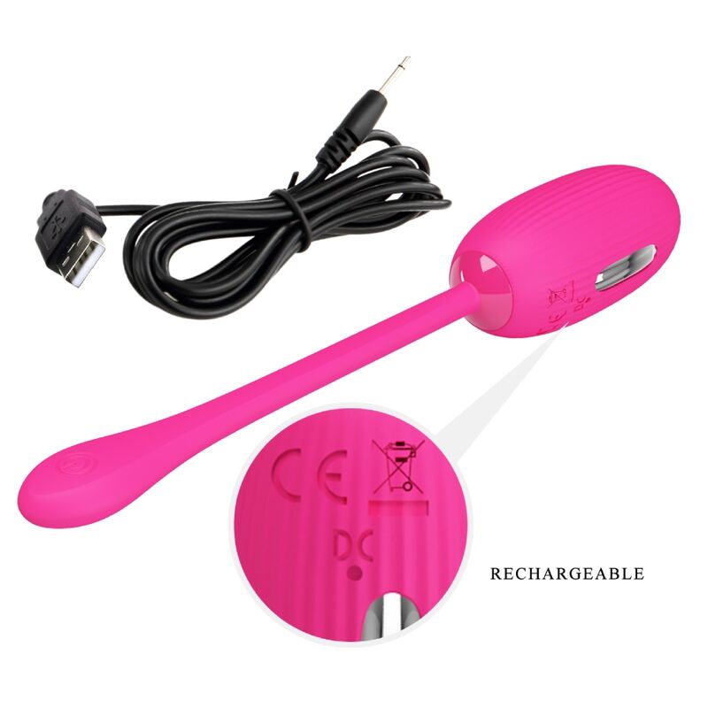 Doreen Magenta wiederaufladbares Vibro-Ei mit Fernbedienung