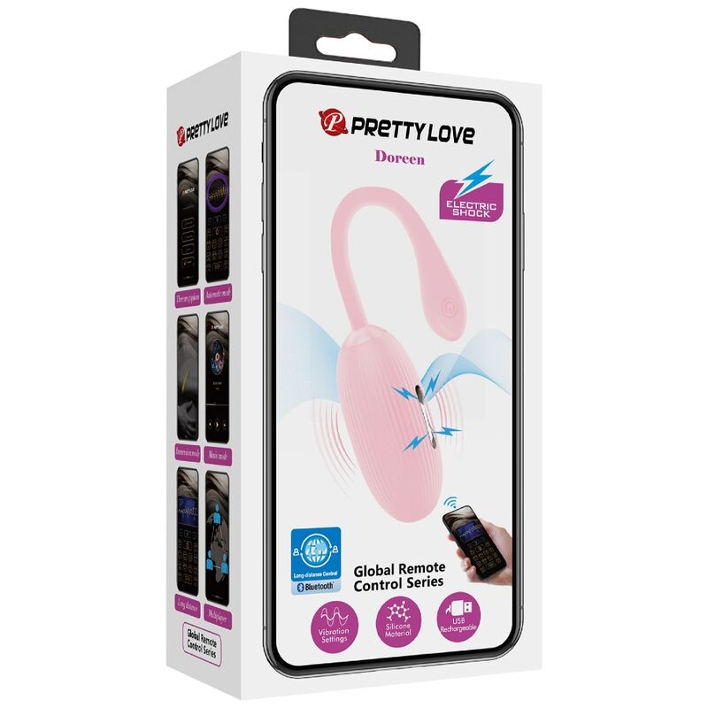 Doreen Pink Wiederaufladbares Vibro-Ei