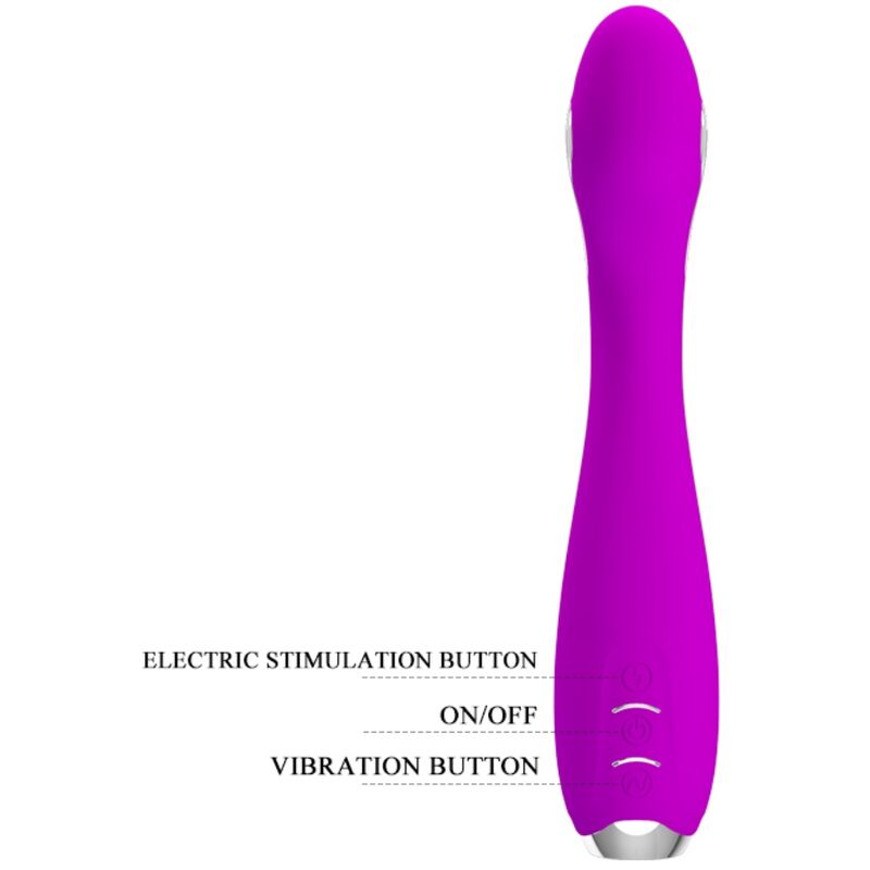 Hector Wiederaufladbarer Elektroschockvibrator - Wasserdicht Lila